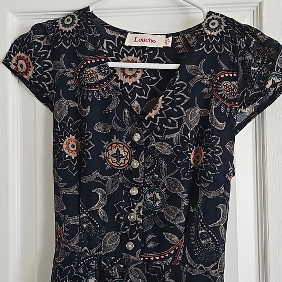 PAISLEY Patterned Louche Cathleen Mini Dress 4 Casual Summer - Picture 1 of 7